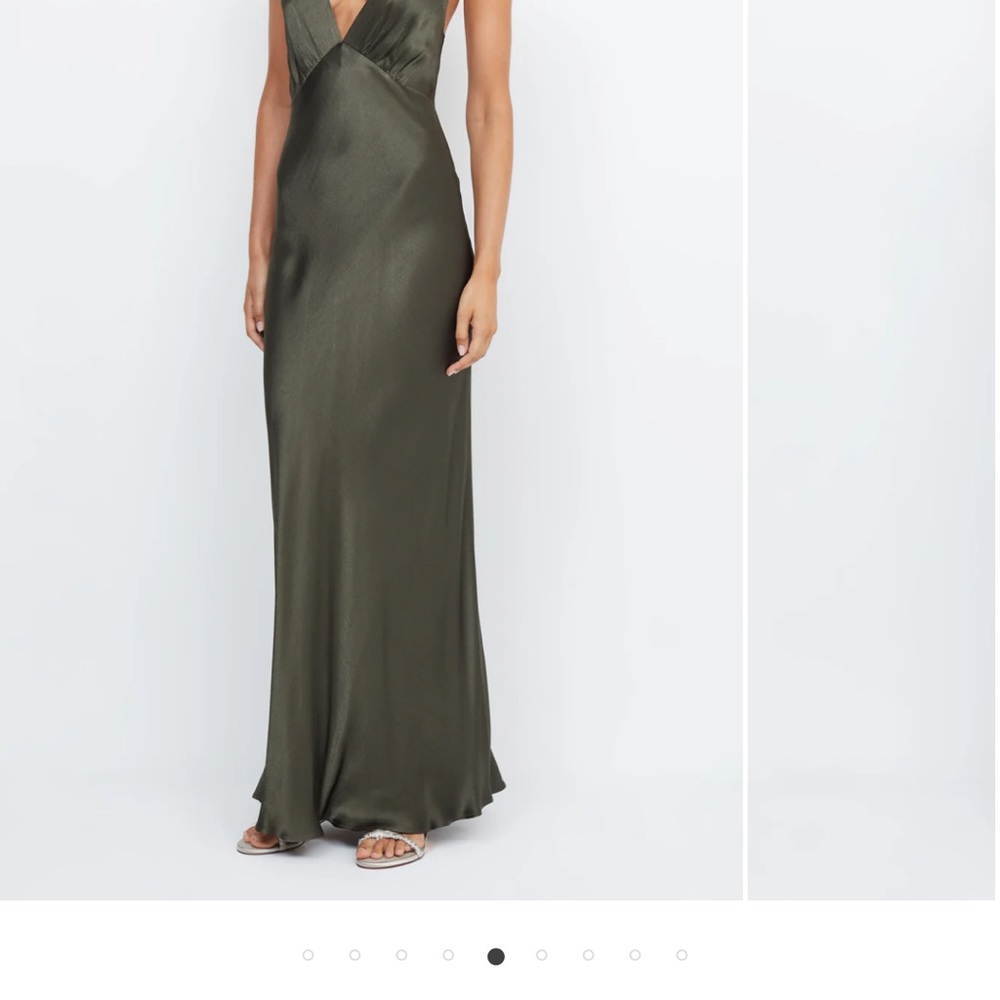 Bec and Bridge Moon V Maxi Dress in Dark Willow
